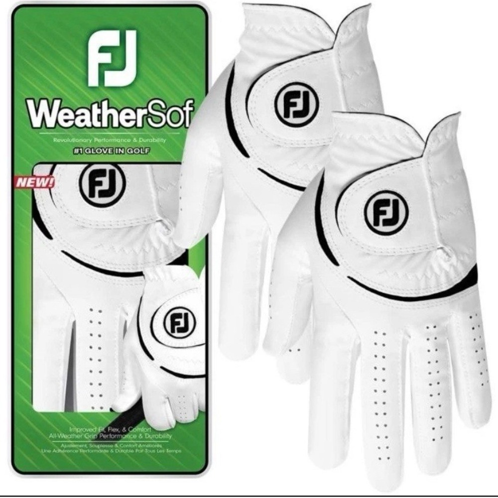 FootJoy WeatherSof Men's Size S Glove - 66152E-401-L (2 Count)